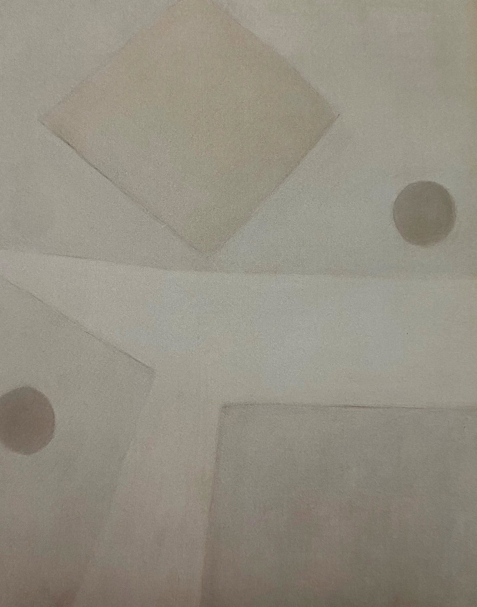 Agnes Martin -Harbour I , Colored Offset-lithograph: AGNES MARTIN (B.1912-2004) Harbour I Colored offset lithograph Printed circa late 20th Century 7" x 5 5/8" (Image Size)