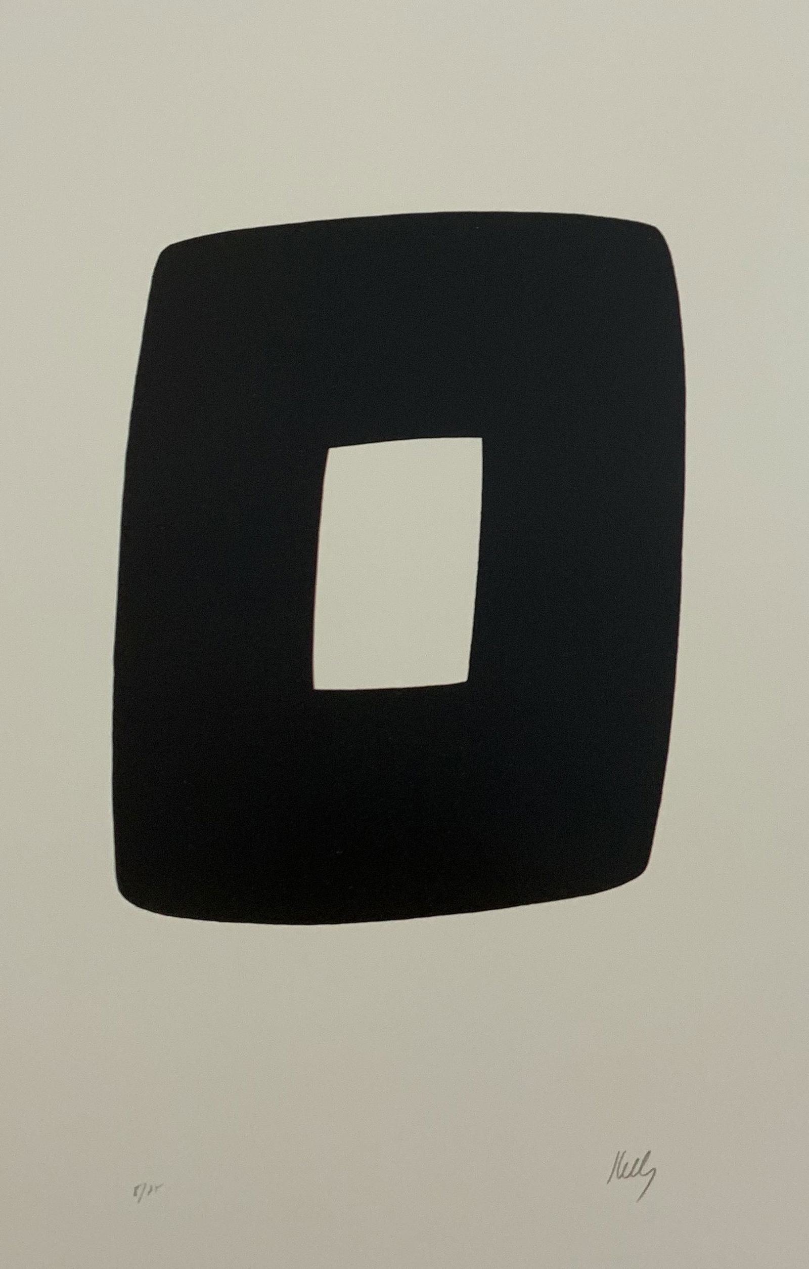 Ellsworth Kelly - Black with White, Offset-lithograph (1 of 1)