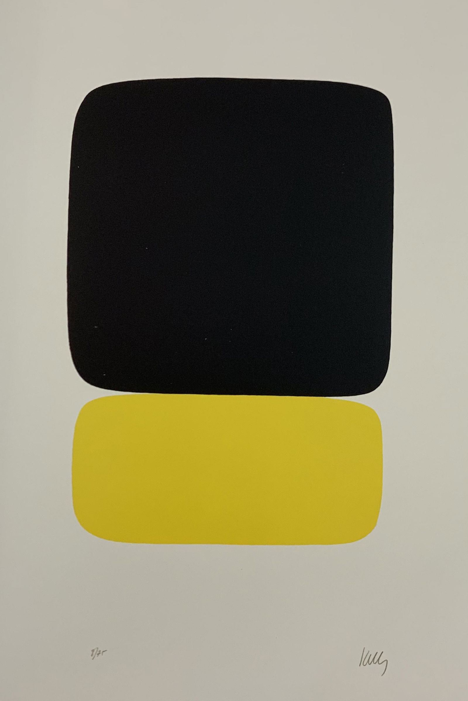 Ellsworth Kelly - Black, Colored Offset-lithograph (1 of 1)