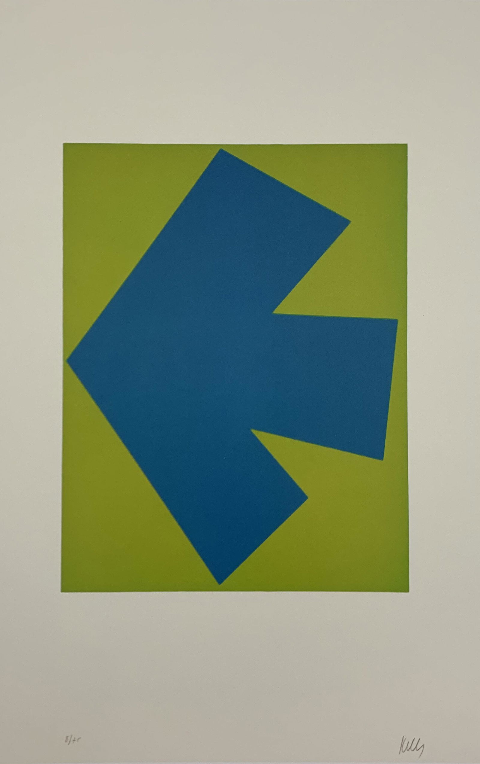 Ellsworth Kelly - Blue, Colored Offset-lithograph (1 of 1)