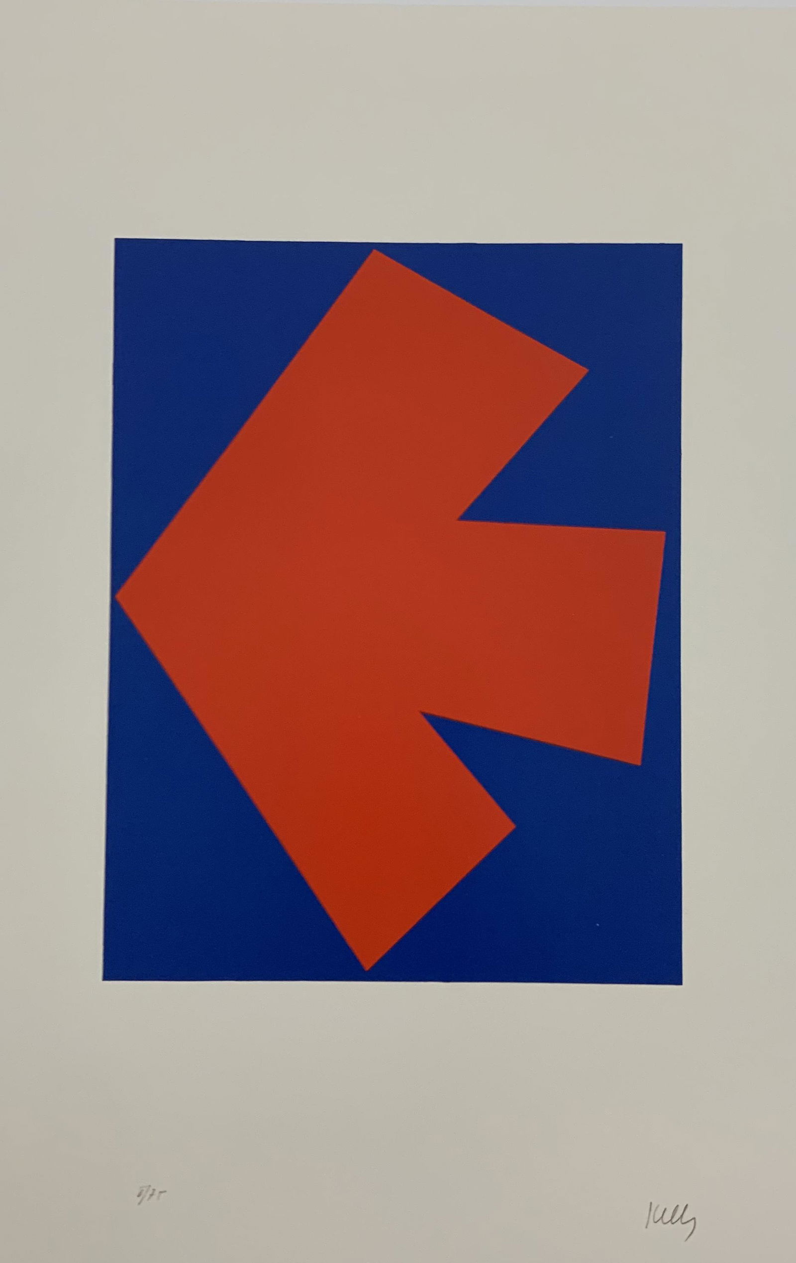 Ellsworth Kelly - Orange, Colored Offset-lithograph (1 of 1)