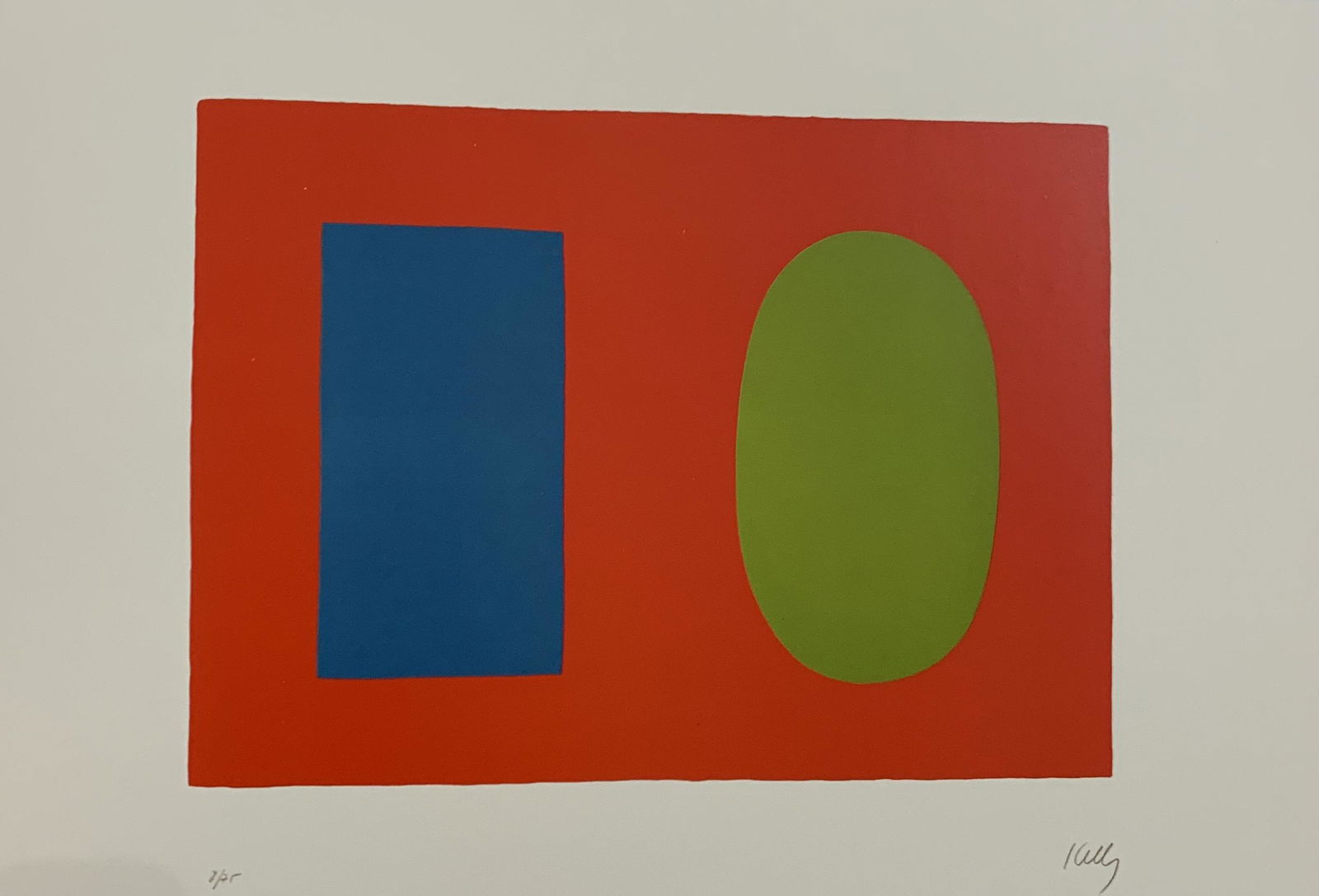 Ellsworth Kelly - Blue, Colored Offset-lithograph (1 of 1)