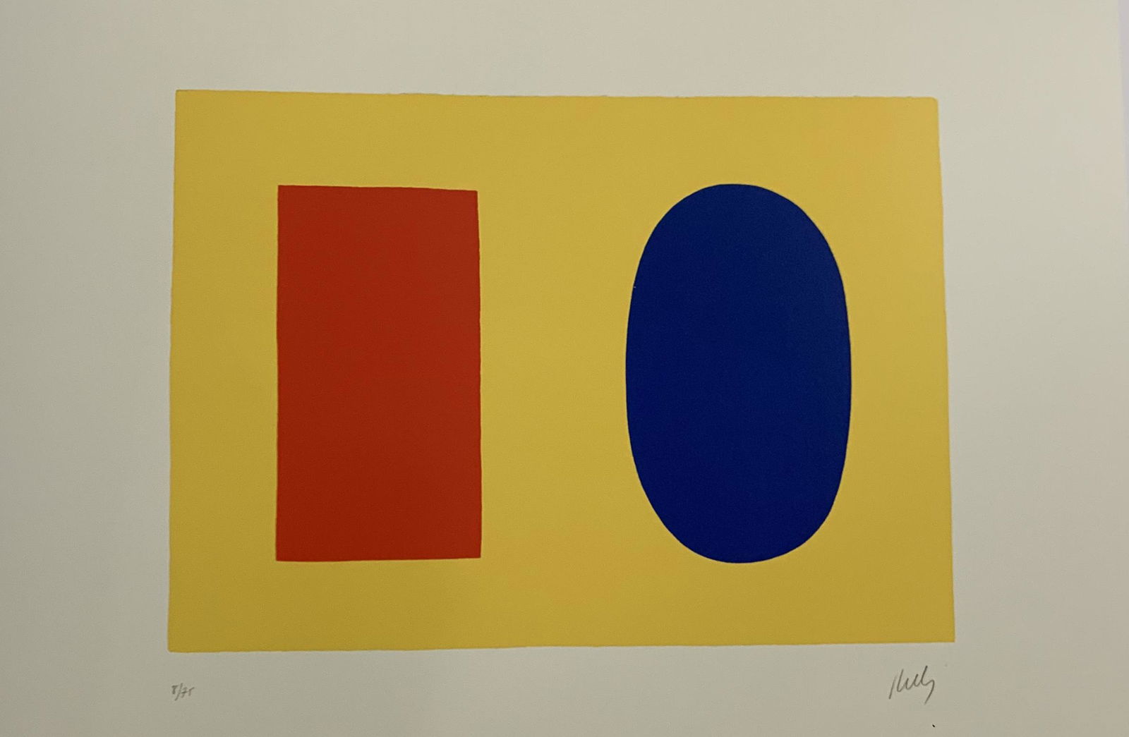 Ellsworth Kelly - Orange, Colored Offset-lithograph (1 of 1)
