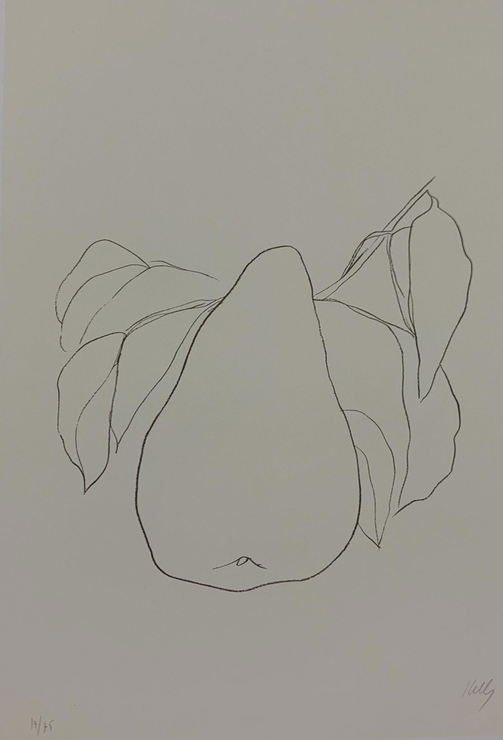 Ellsworth Kelly - Pear, Colored Offset-lithograph (1 of 1)