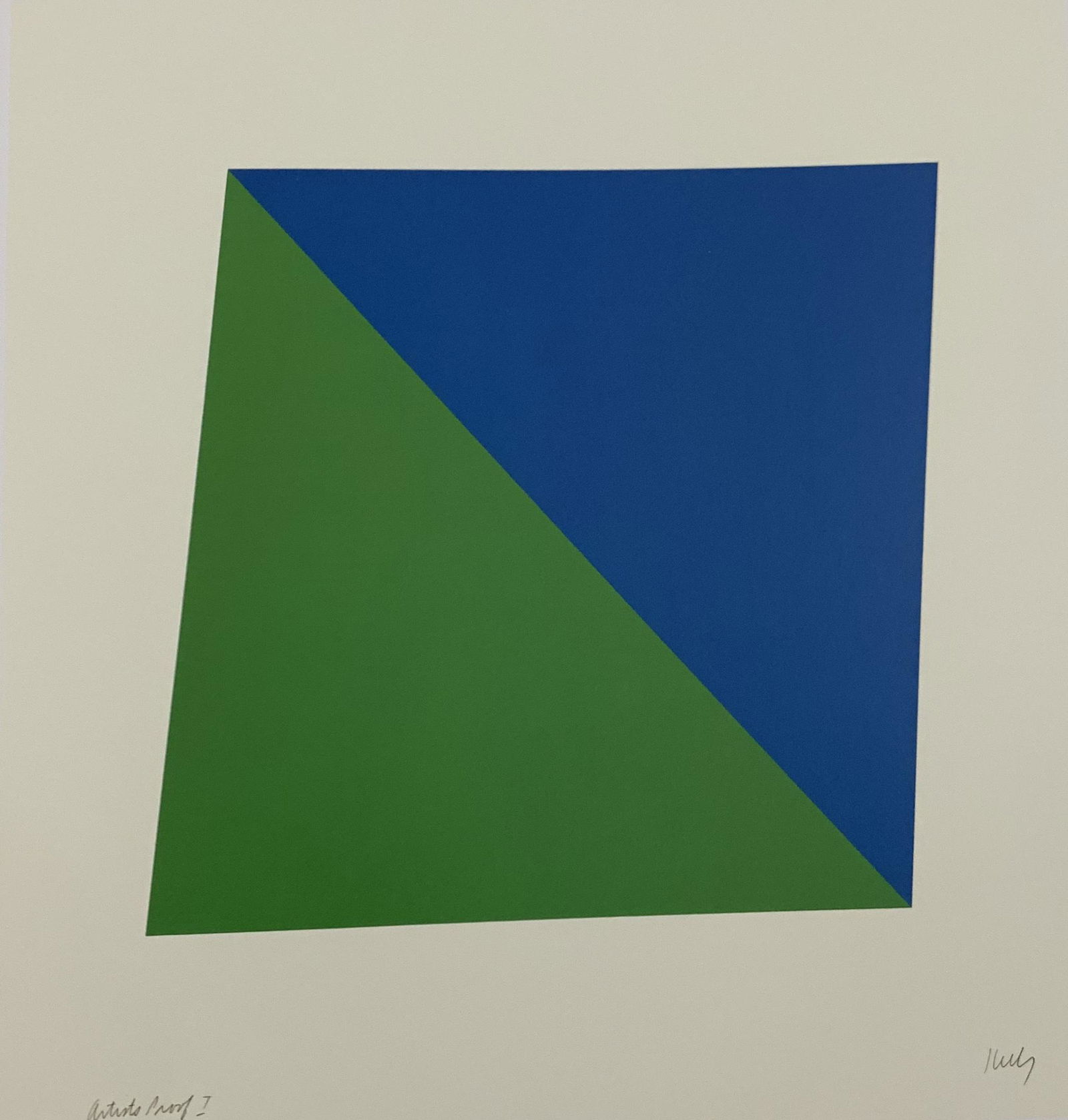Ellsworth Kelly - Blue, Colored Offset-lithograph (1 of 1)