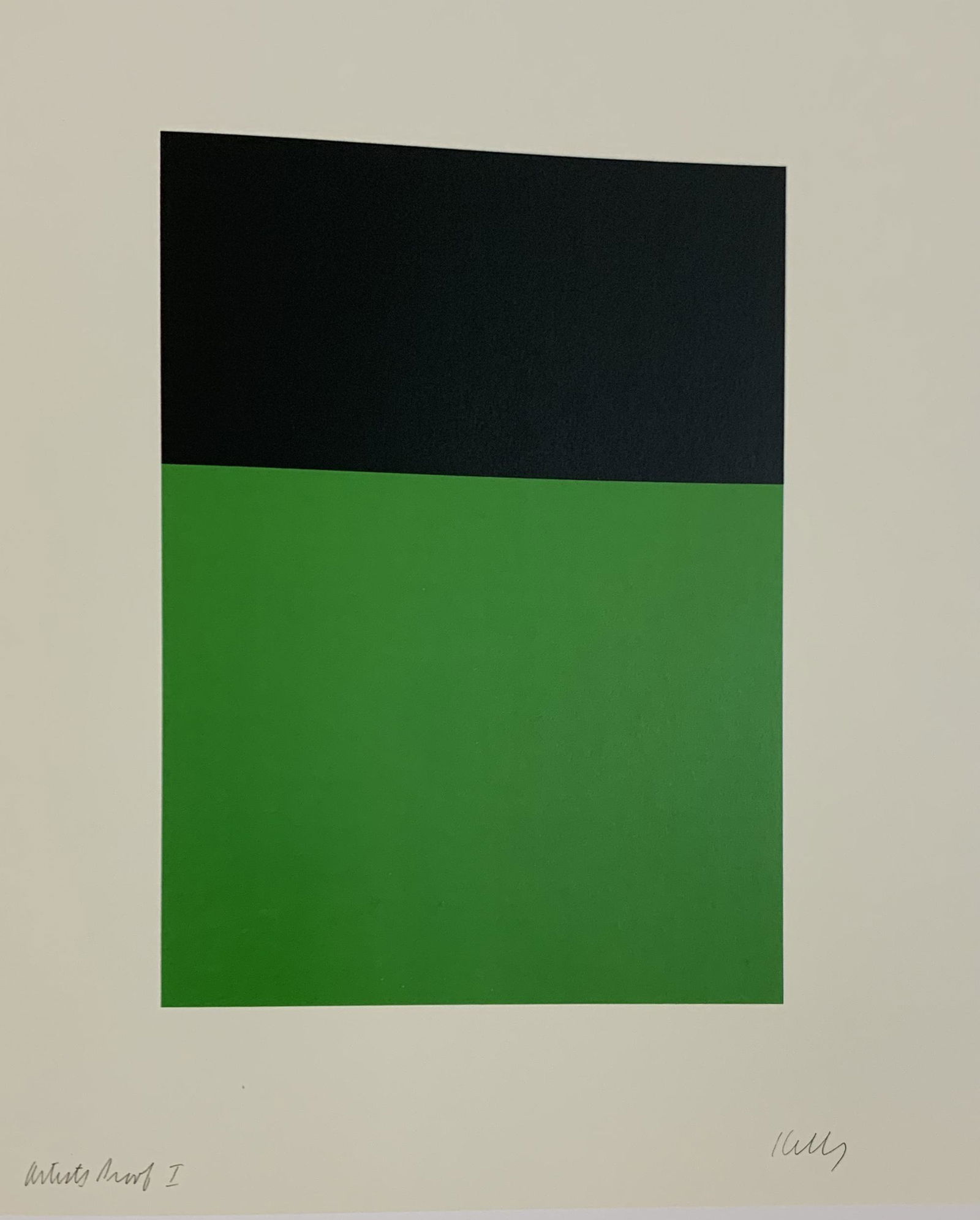 Ellsworth Kelly - Black, Colored Offset-lithograph (1 of 1)