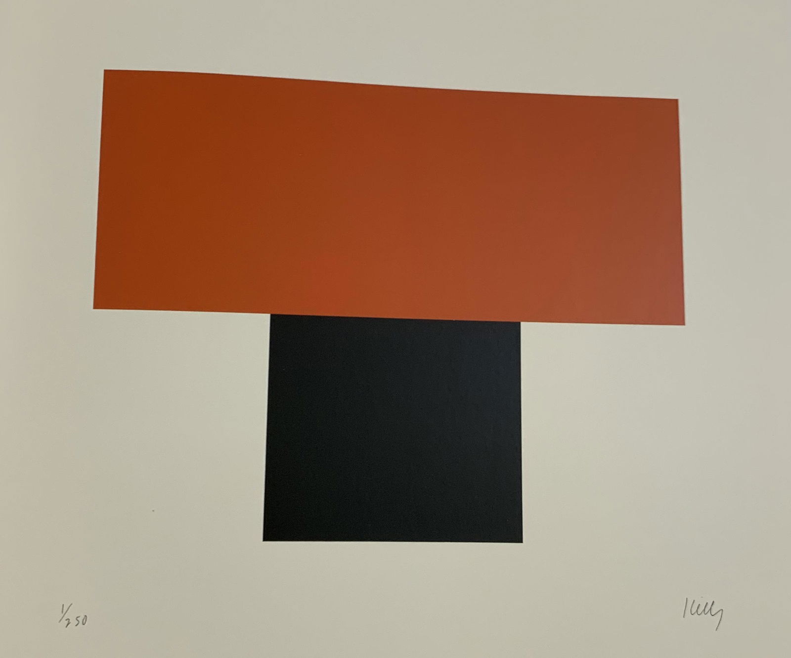 Ellsworth Kelly - Red-Orange, Colored Offset-litho (1 of 1)
