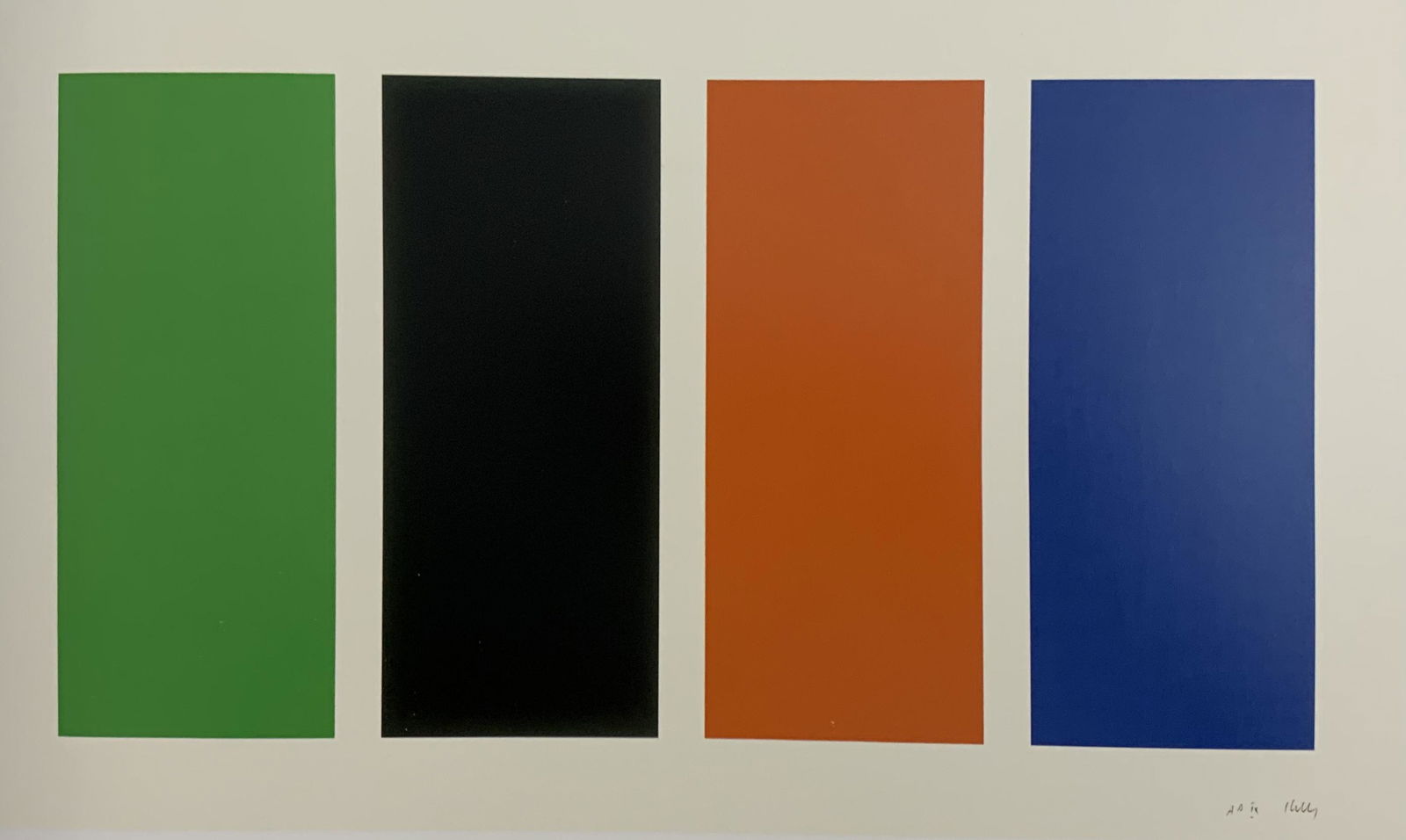 Ellsworth Kelly - Four Panels, Colored Offset-litho (1 of 1)