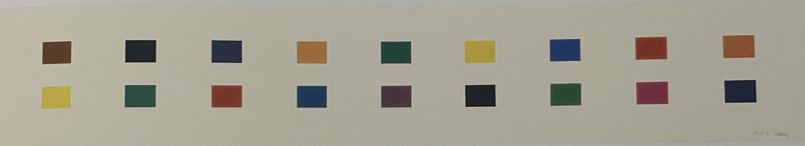 Ellsworth Kelly - 18 Colors, Colored Offset-lithograph (1 of 1)