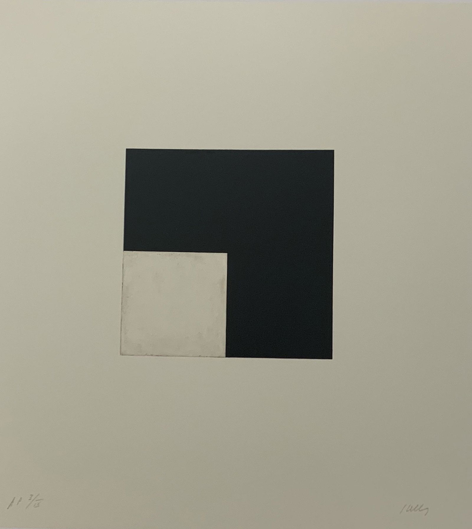 Ellsworth Kelly - Square w Black, Colored Offset-litho (1 of 1)