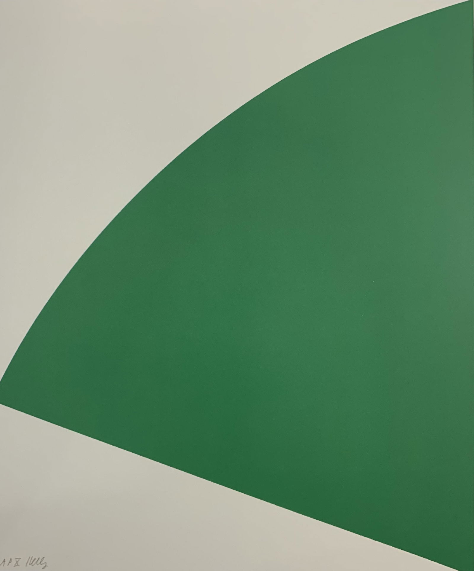 Ellsworth Kelly - Green Curve, Colored Offset-litho (1 of 1)