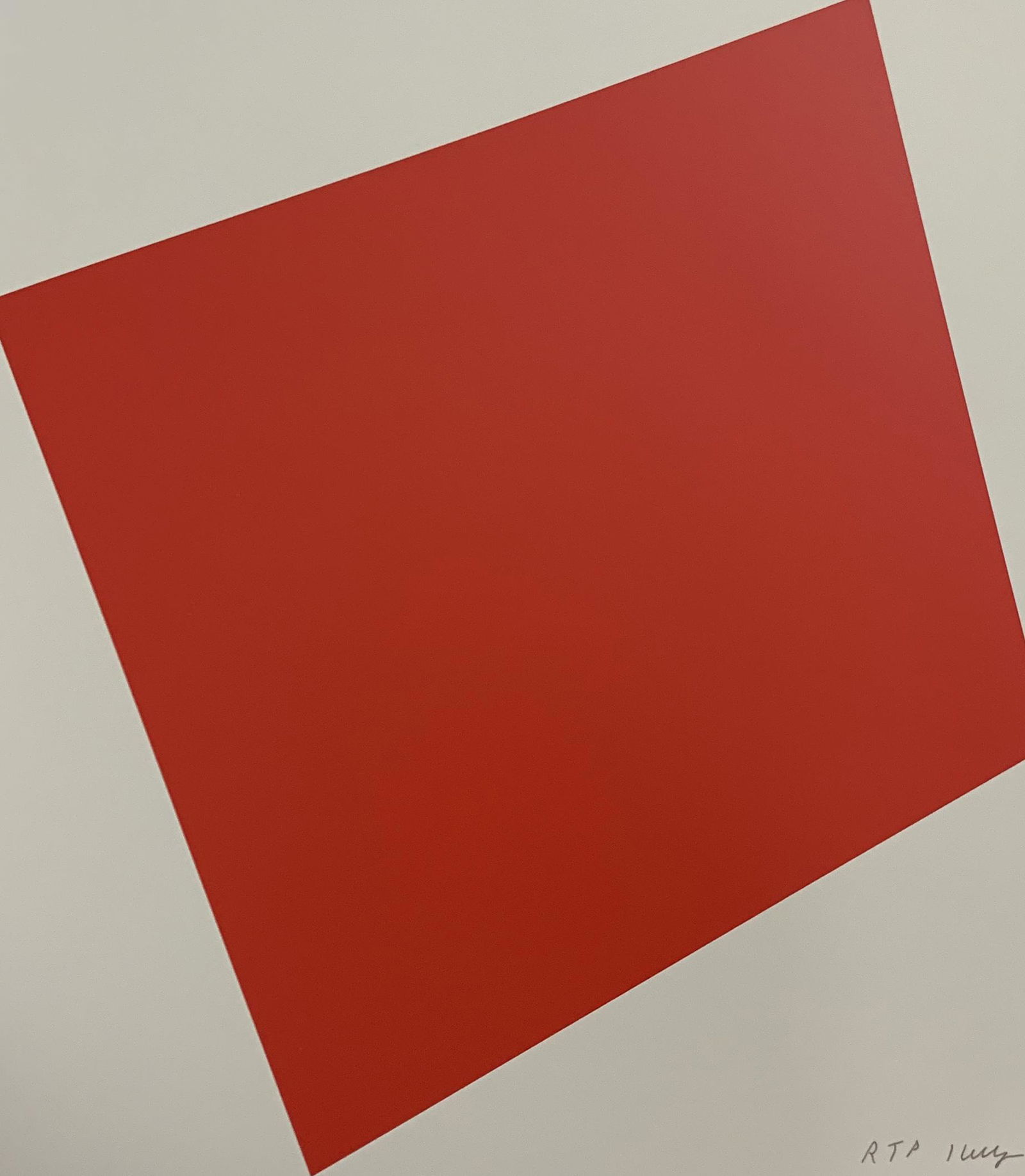 Ellsworth Kelly - Red, Colored Offset-lithograph (1 of 1)