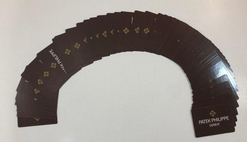 Patek Philippe Deck of Playing Cards: Full deck of playing cards, Patek Philippe