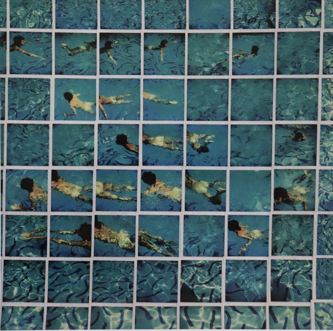 David Hockney California Swimming Pool Photo Litho: DAVID HOCKNEY (B. 1937) Swimming Pool Photo Litho 18” x 18” Printed circa fourth quarter 20th c.