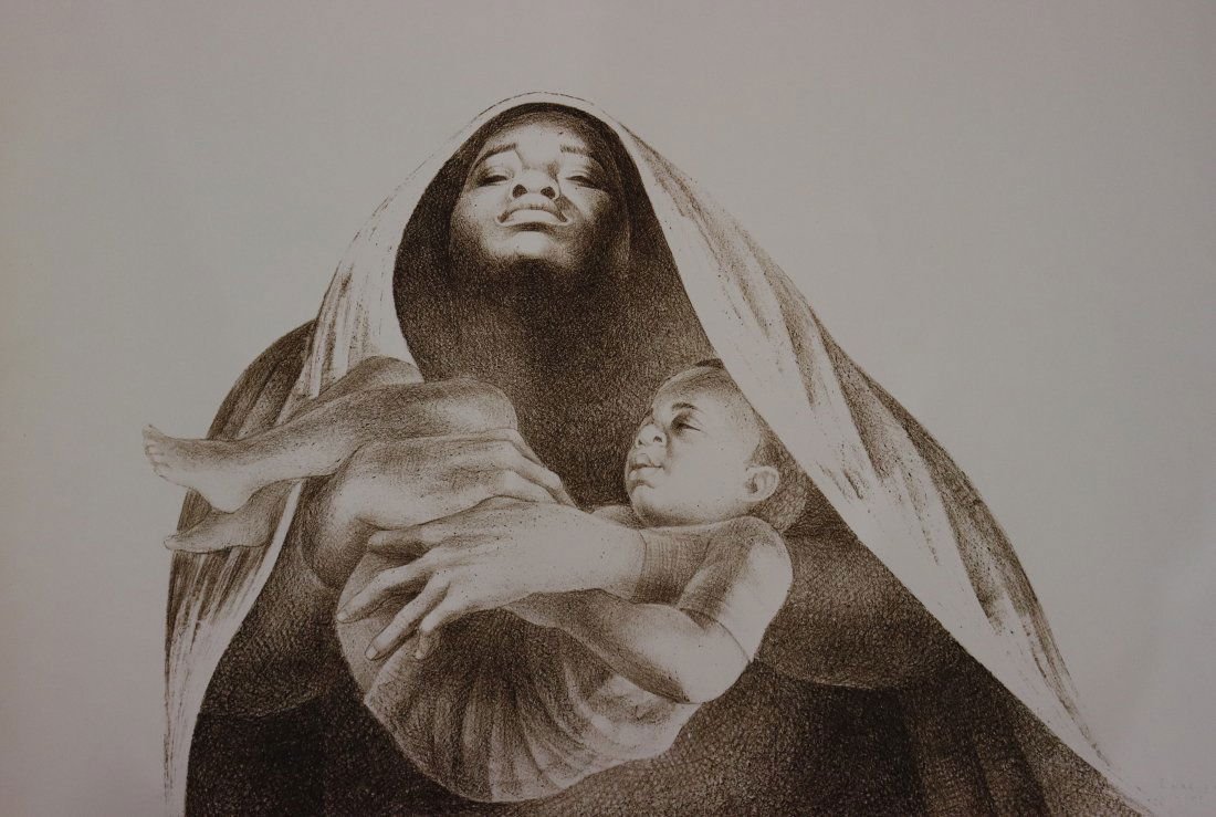 Charles White I Have a Dream Pencil Signed: CHARLES WHITE (1918-1979) I Have a Dream Offset lithograph on paper 30" x 22" Signed in pencil lower right side