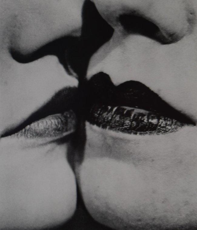 Man Ray - The Kiss (in positive study), 1930: MAN RAY (1890-1976) The Kiss (in positive study), 1930 Photo-Litho 10 3/8" x 8 3/8" (Printed later 20th century)