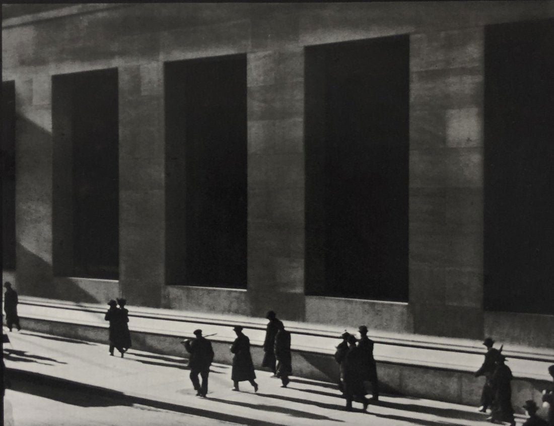 Paul Stand (Wall Street, New York) Photo-Litho: PAUL STRAND (1890-1976) New York Photo-litho 6" x 8" Printed circa later 20th c.