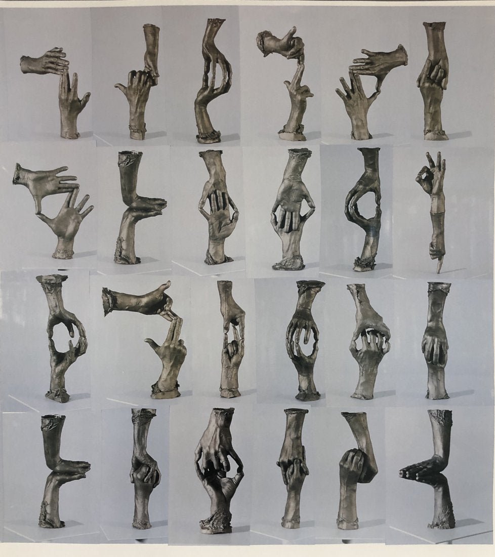 Bruce Nauman - Untitled, Hands: BRUCE NAUMAN (B. 1941) Untitled, Hands Offset lithograph in colors 26' X 24"