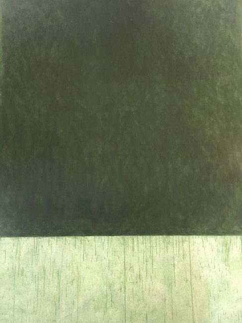 Brice Marden Offset Lithograph in Colors: BRICE MARDEN (B.1938) Untitled (Green) Offset Lithograph in colors on heavy paper 33" x 24"