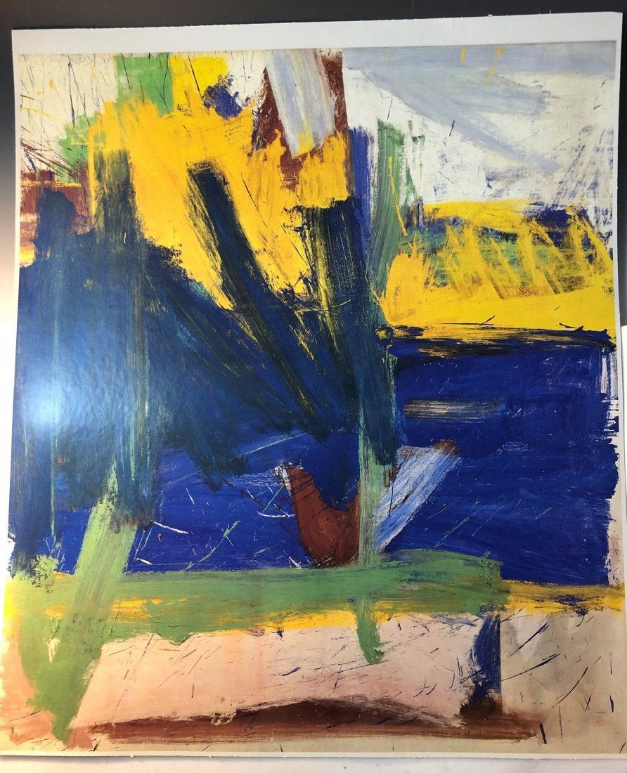 Willem de Kooning - Untitled, Abstract, Vintage Print: WILLEM DE KOONING (1904-1997) Untitled, Abstract Colored offset lithograph 32" x 28"