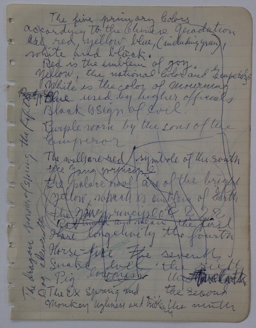 Alfred Jensen Blue Ink Double-Sided Drawing: ALFRED JENSEN (1903-1981) Untitled, 1960 Blue ink on paper 10" x 8" Provenance: Gifted directly from the artist to friend Gerome Goodman who is noted as a friend and an early important collector. Mr.