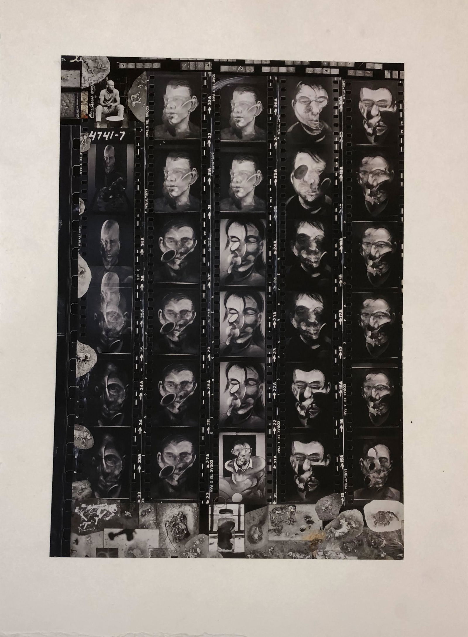 Peter Beard (Francis Bacon) Photo-Litho: PETER BEARD (1938-2020) Francis Bacon (Contact Sheet) Photo-litho Printed circa late 20th century 12 1/2" x 8" image; sheet: 16 3/8" x 12"