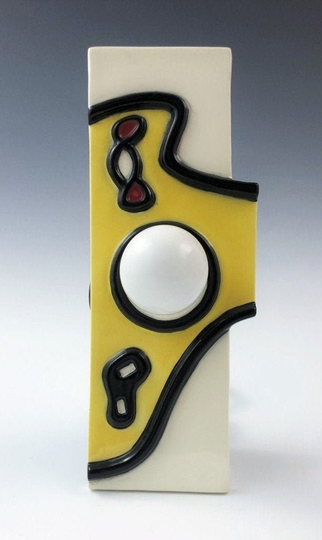 Fernand Leger Doorknob and Escutcheon 1955: FERNAND LEGER (1881-1955) Doorknob and Escutcheon Painted and glazed ceramic 11" in height Manufactured by Yale & Towne Manufacturing Company, New York, designed by Fernand Leger from an edition of 85