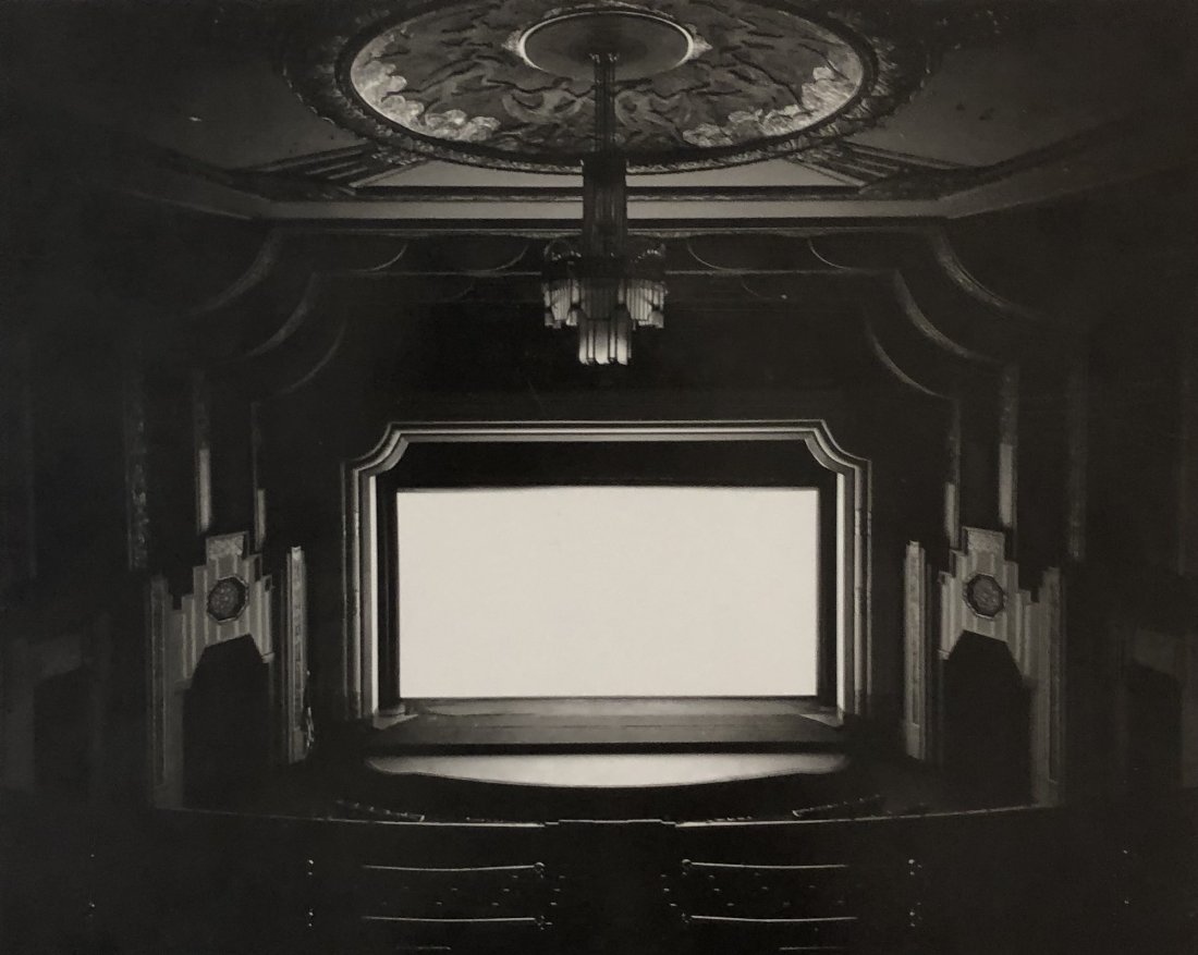 Hiroshi Sugimoto (Ohio Theater) Photo-Litho: HIROSHI SUGIMOTO (B. 1948) Ohio Theater Photo-litho 7 1/2" x 9 1/2" Printed circa late 20th c.