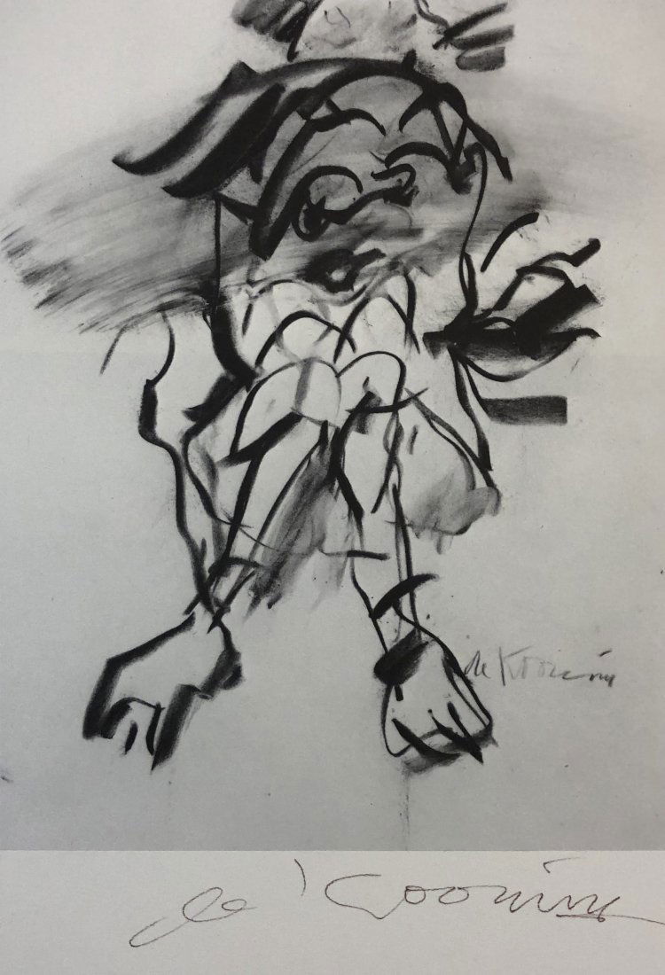 Willem de Kooning - Untitled, Lithograph (Hand Signed): WILLEM DE KOONING (1904-1997) Untitled, 1960's Lithograph on Arches paper From a limited edition of 100 Hand signed to bottom in pen 12 1/2" x 8 5/8"