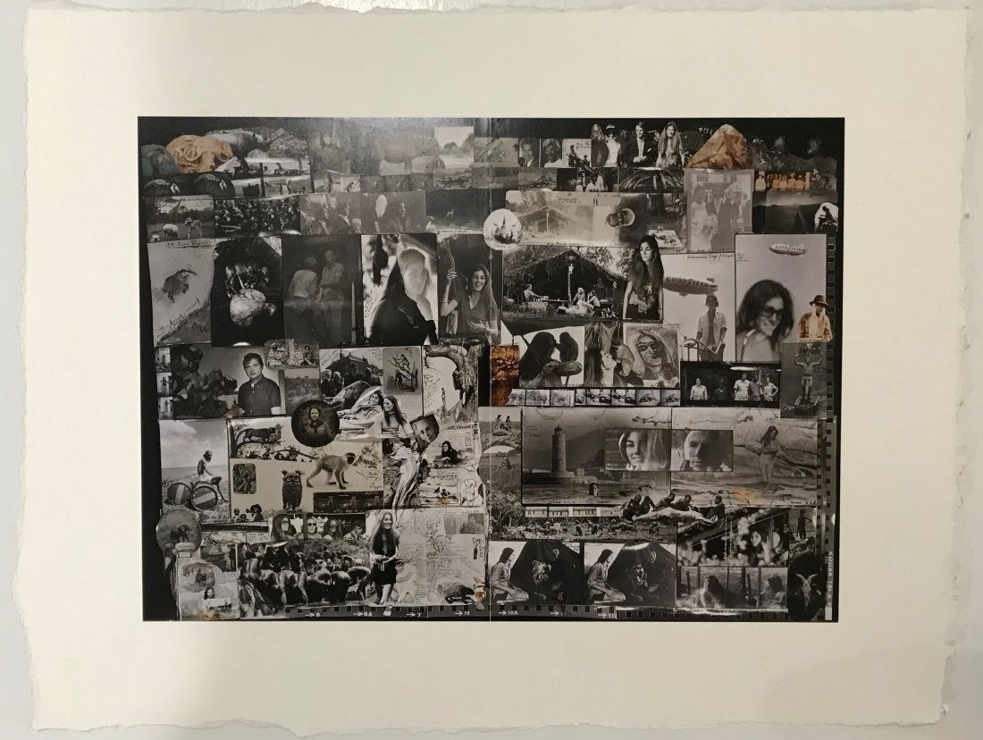 Peter Beard (Untitled, Collage) Photo-Litho: PETER BEARD (1938-2020) Untitled (Collage) Photo-Litho, mounted on deckle edge paper Printed circa later 20th c. 22 1/2" x 17 1/2"