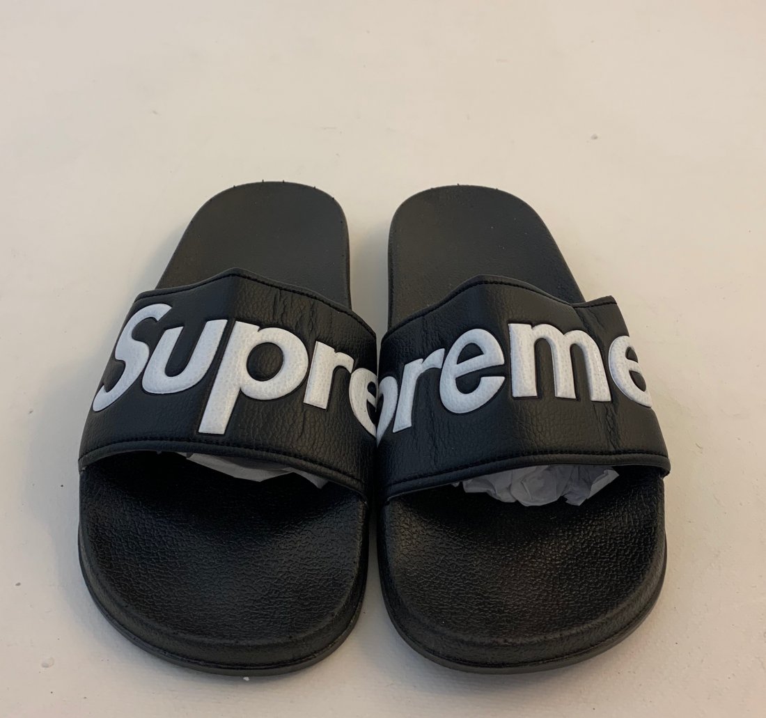 Supreme Black Sandals (Size 10): Black sandals (size 10) issued by Supreme (brand new)