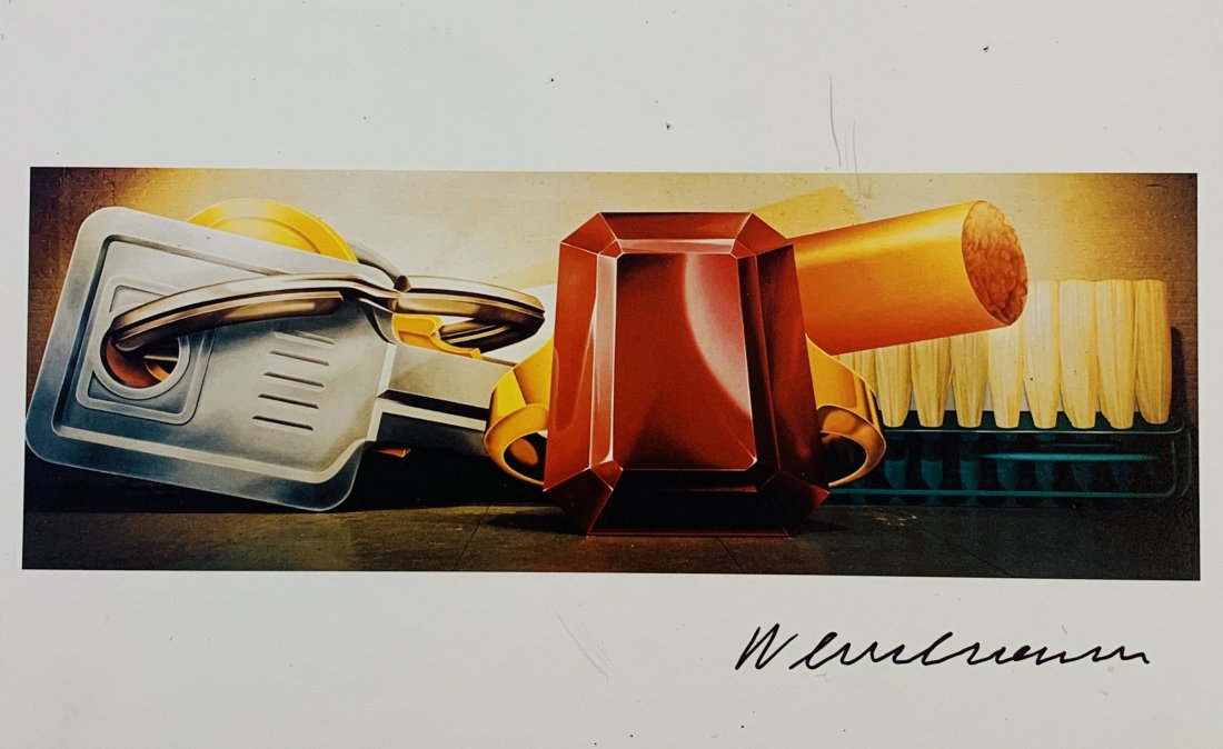 Tom Wesselmann Still Life #61 (Hand Signed): TOM WESSELMANN (1931-2004) Still Life #61 Offset lithograph in colors 5" x 8" Signed in pen lower right side