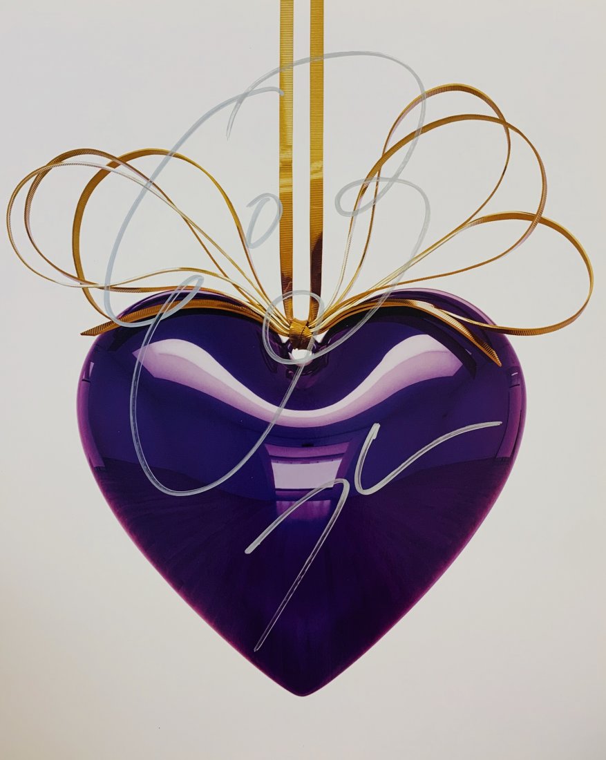 Jeff Koons (Untitled, Flower) Signed Drawing: JEFF KOONS (B. 1955) Flower Marker pen on paper 11 1/2" x 9 1/2" Signed lower side