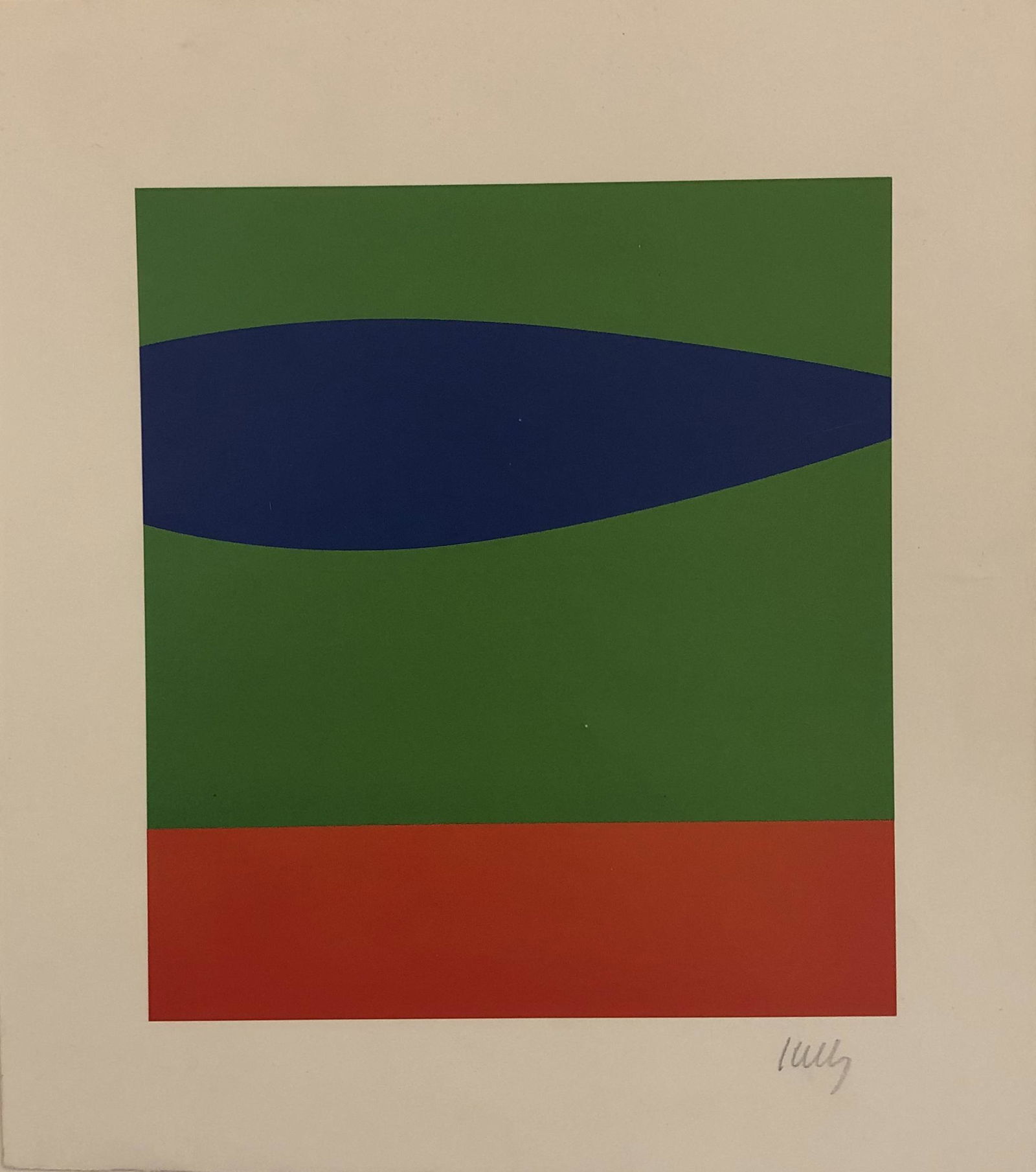 Ellsworth Kelly (Green Blue Red) Pencil Signed Print (1 of 1)