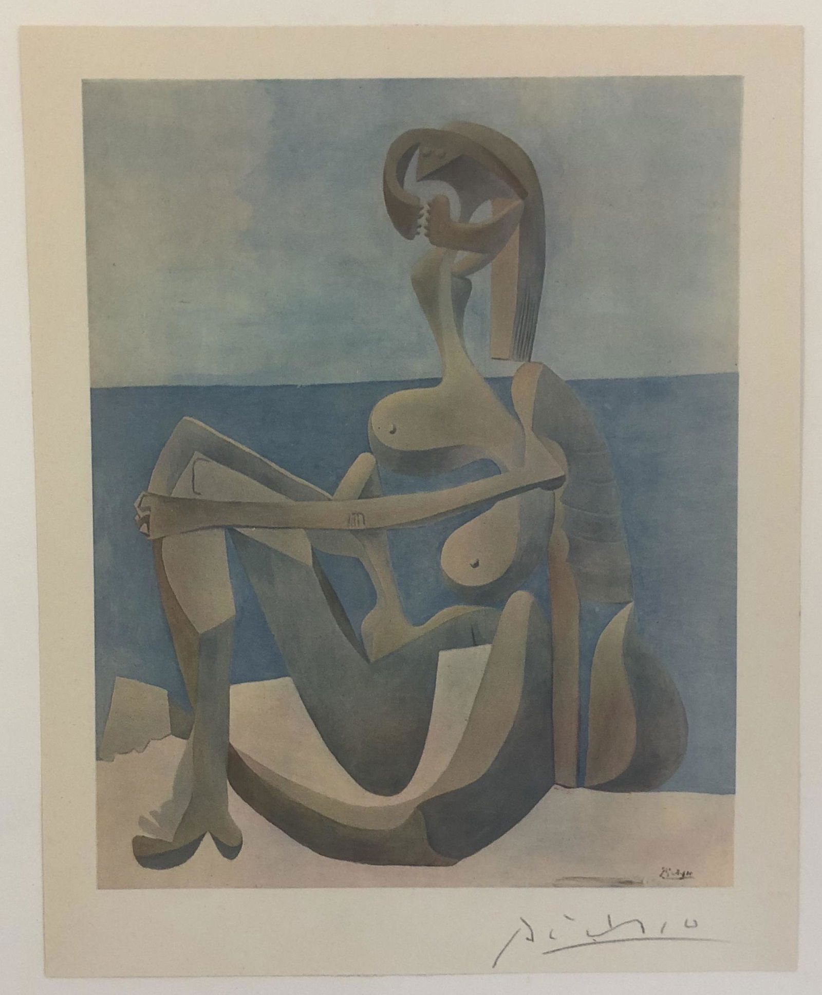 Pablo Picasso ( Baigneuse Assise au Bord) Pencil Signed (1 of 1)
