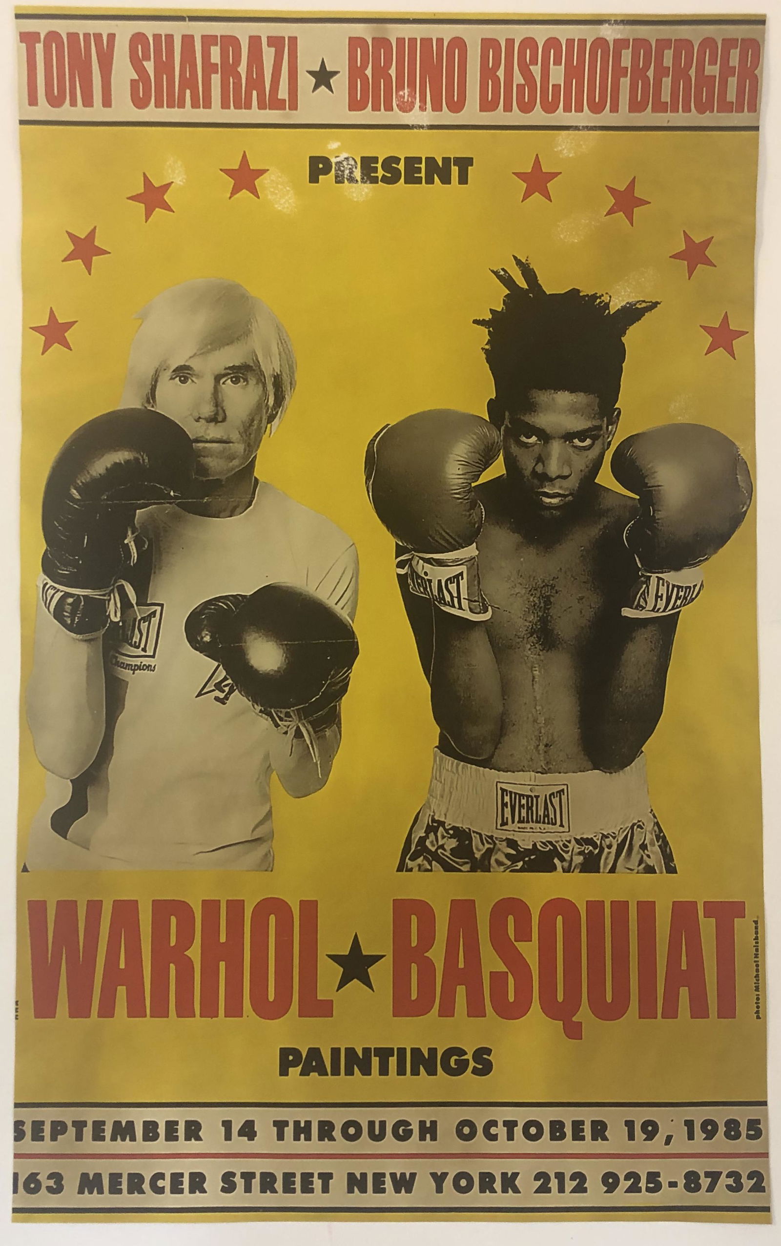 Warhol Basquiat Shafrazi Boxing Poster (1 of 1)