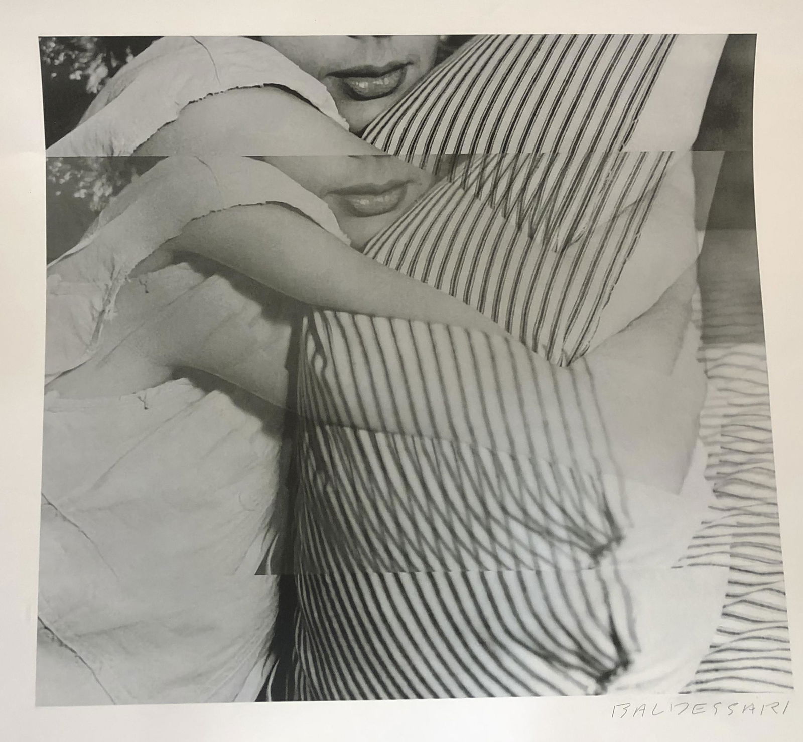 John Baldessari (Woman with Pillow) Pencil Signed (1 of 1)