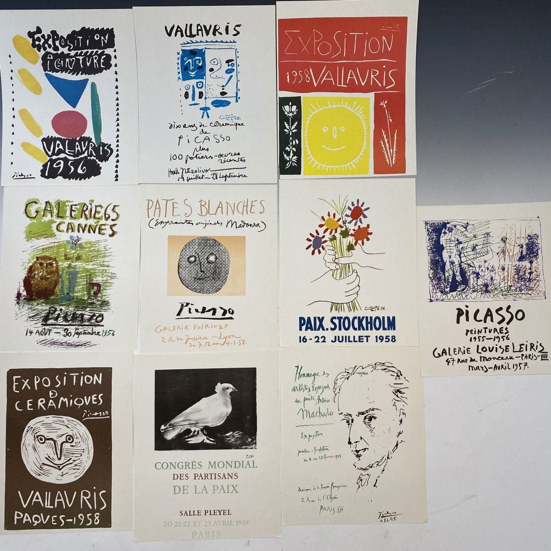 Grouping of 10 Pablo Picasso Vintage Posters (1 of 1)