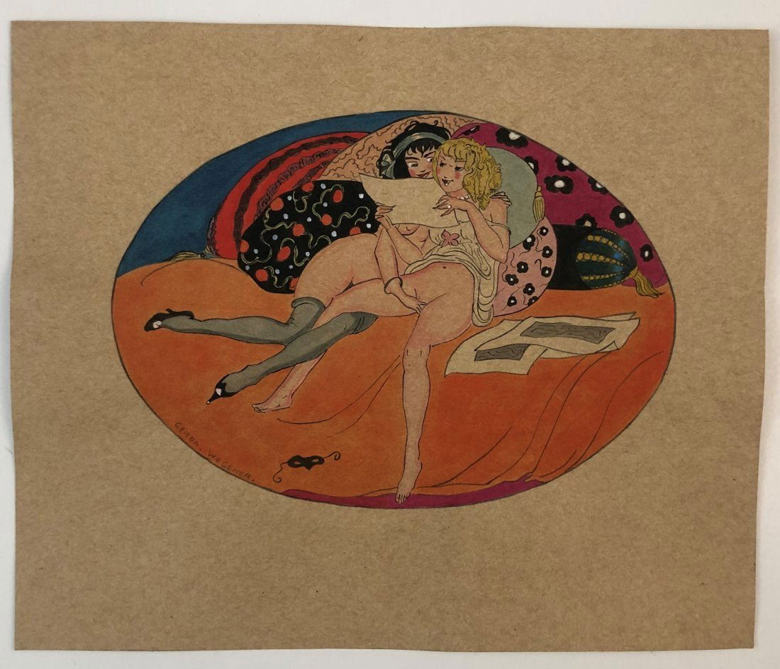 Attrib. to Gerda Wegener, Illustration (Gallery Stamps) (1 of 4)