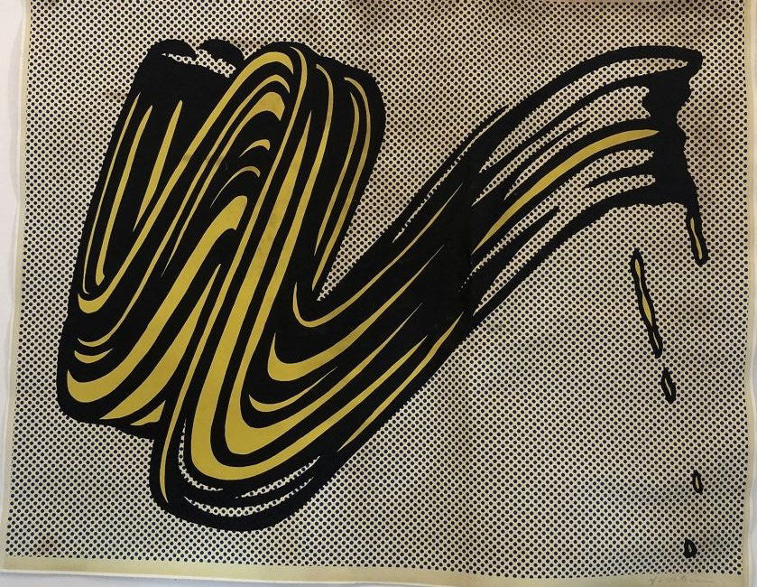 Roy Lichtenstein (Brushstroke) Pencil Signed (1 of 3)