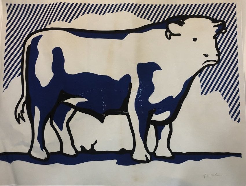 Roy Lichtenstein - Bull II Hand Signed Offset Print (1 of 3)