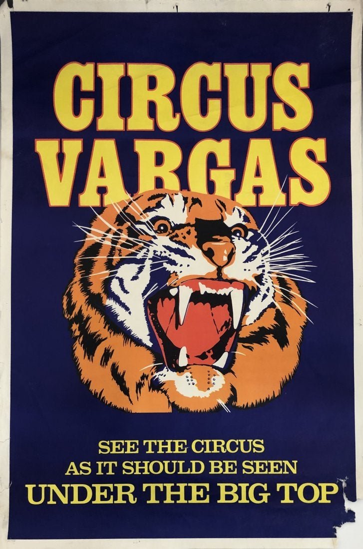 Circus Vargas Vintage Poster (1 of 1)