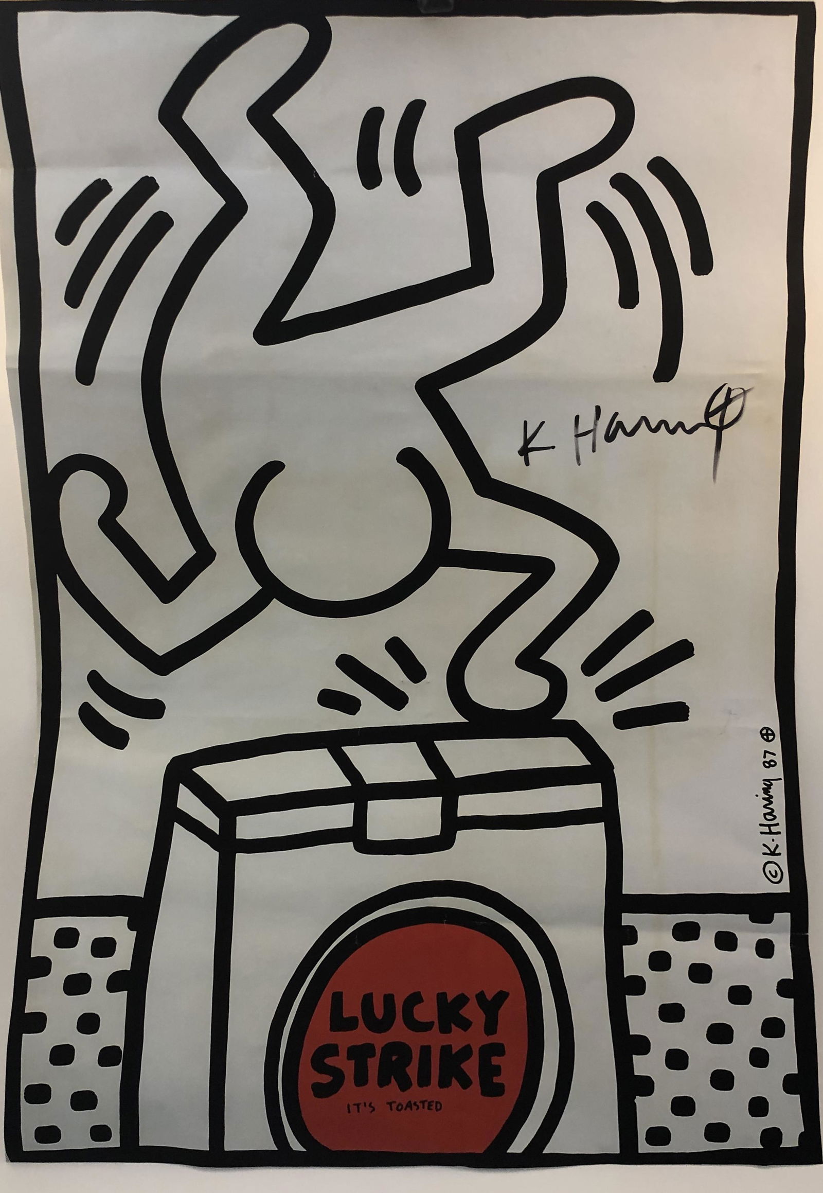 Keith Haring (Lucky Strike) Hand Signed Large Print (1 of 1)
