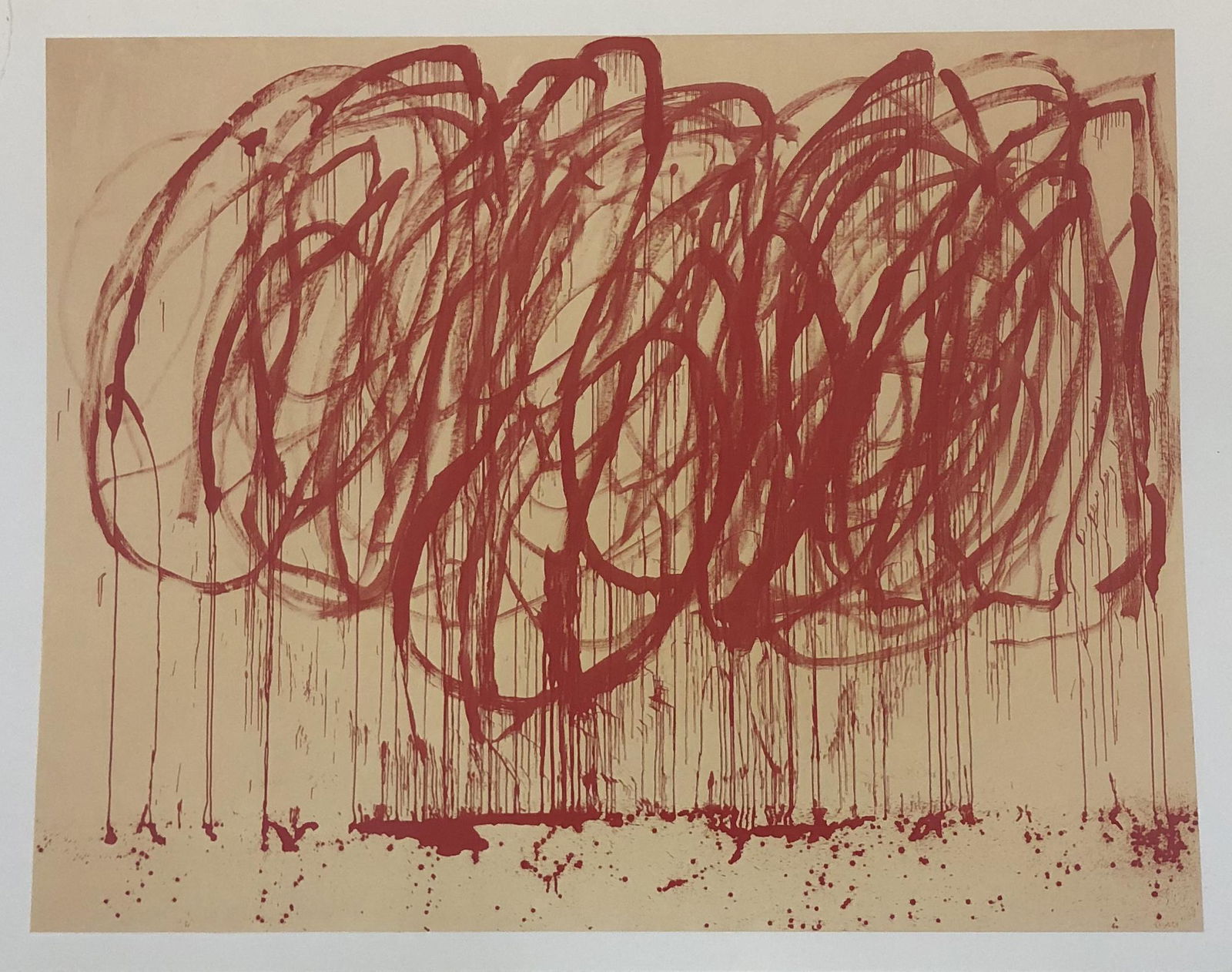 Cy Twombly (Bacchus) Colored Offset Lithograph (1 of 1)