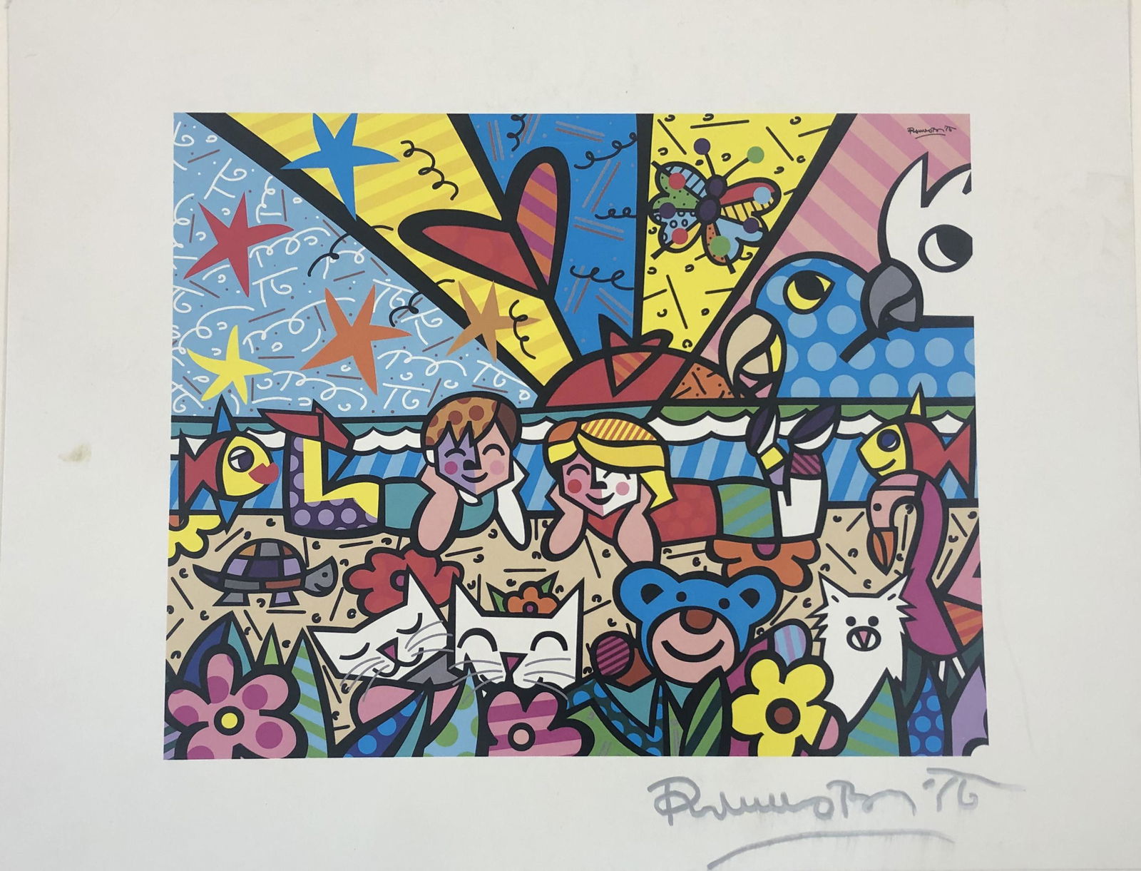 Romero Britto - Print in colors (signed) (1 of 1)