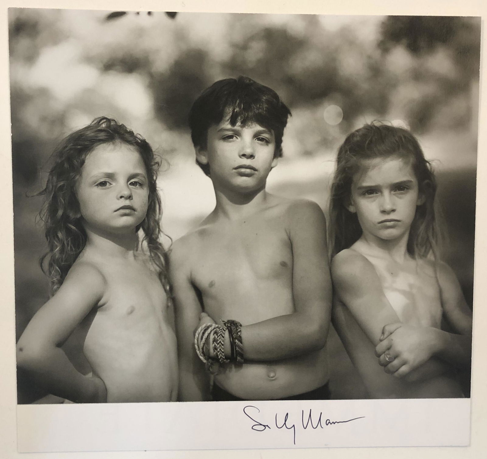 Sally Mann (Immediate Family) Hand Signed Photo-Litho: SALLY MANN (B. 1951) Immediate Family Photo-Litho Printed circa fourth quarter 20th c. 9 3/8" x 10" Signed lower right side in ink