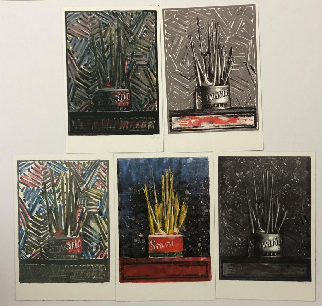 Grouping of 5 Jasper Johns Offset Lithographs (1 of 6)