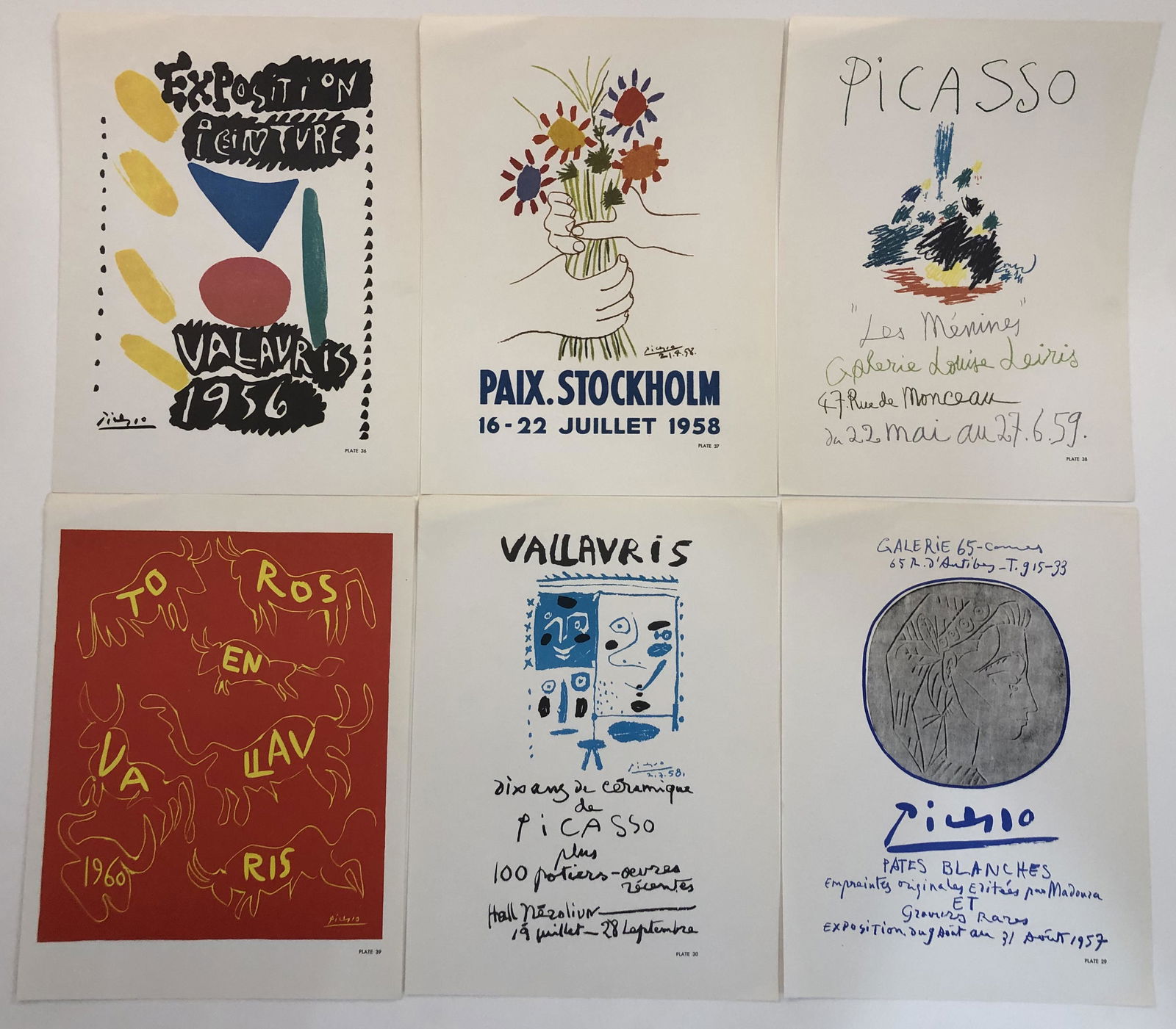Grouping of 10 Pablo Picasso Vintage Posters (1 of 2)