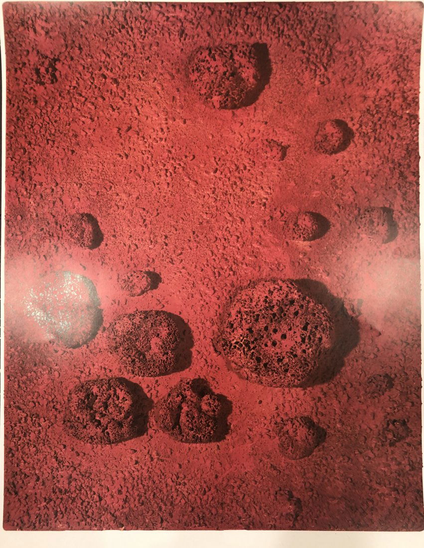 Yves Klein - Untitled, Colored Print: YVES KLEIN (1928-1962) Untitled Colored print on heavy paper 29" x 22"