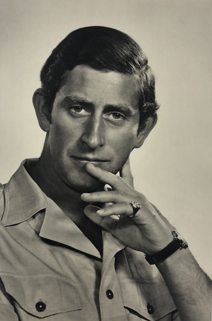 Yousuf Karsh (Prince Charles) Sheet-Fed Gravure: YOUSUF KARSH (1908-2002) Prince Charles Sheet-fed gravure Printed circa third quarter 20th c. 12" x 8 1/4"